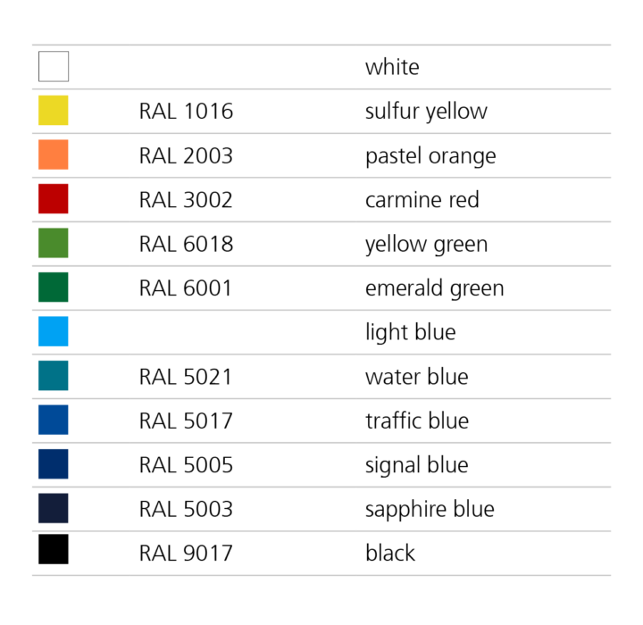 Colour table_LOXX_s_slim_EN Colour table_LOXX_s_slim_EN